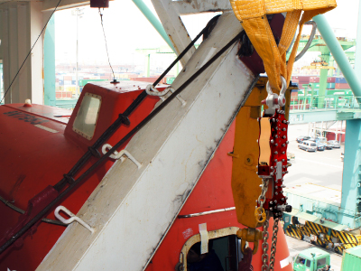 lifeboat davit, davits, boat davit, davit arm, davit crane