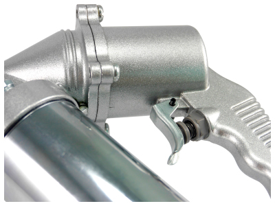 continuous flow air grease gun, air operated continuous flow grease gun, continuous flow grease gun, grease gun nozzle, grease gun attachments