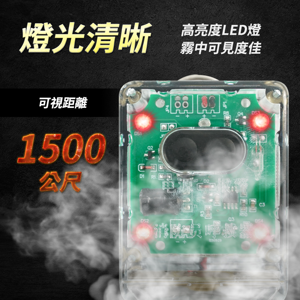 燈光清晰可視距離15公斤 高亮度LED燈霧中可見度佳00DS3DS2消防员C3