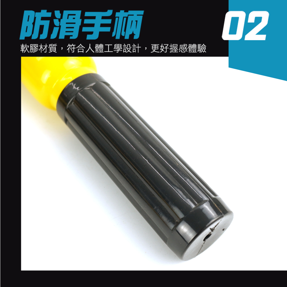 02防滑手柄軟膠材質,符合人體工學設計,更好握感體驗